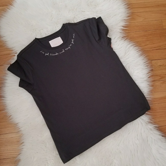 Oversize Grey Graphic Tee by Ban.do Size S, M - Picture 1 of 8